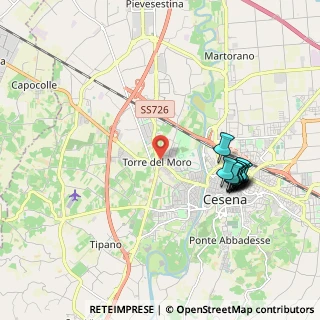 Mappa Via Tonelli Annalena, 47023 Cesena FC, Italia (2.07167)