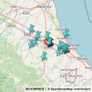 Mappa Via Tonelli Annalena, 47023 Cesena FC, Italia (9.22)