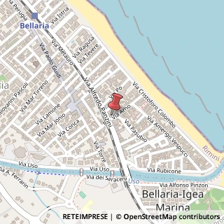 Mappa Via Arno, 43, 47814 Bellaria-Igea Marina, Rimini (Emilia Romagna)