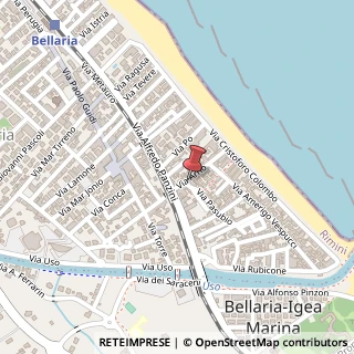 Mappa Via Arno, 50, 47814 Bellaria-Igea Marina, Rimini (Emilia Romagna)