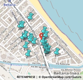Mappa Via Arno, 47814 Bellaria-Igea Marina RN, Italia (0.184)