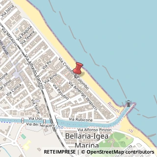 Mappa Via Cristoforo Colombo, 27, 47814 Bellaria-Igea Marina, Rimini (Emilia Romagna)