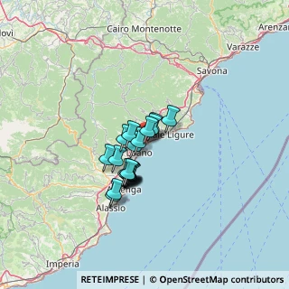 Mappa Via San Rocco, 17027 Pietra Ligure SV, Italia (8.9415)