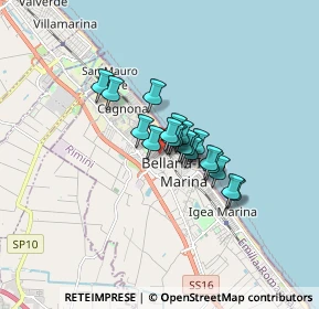 Mappa Piazza di vittorio, 47814 Bellaria-Igea Marina RN, Italia (0.96105)