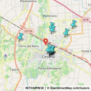 Mappa 47023 Cesena FC, Italia (1.45083)