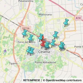 Mappa 47023 Cesena FC, Italia (1.55154)