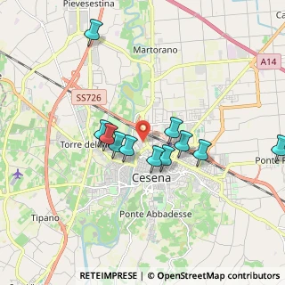 Mappa 47023 Cesena FC, Italia (1.63636)