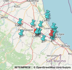 Mappa 47023 Cesena FC, Italia (10.84333)