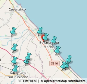 Mappa Via Alcide De Gasperi, 47814 Bellaria-Igea Marina RN, Italia (4.82538)