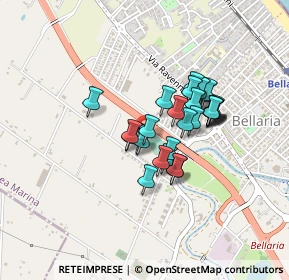 Mappa Vicolo Gioacchino Rossini, 47814 Bellaria-Igea Marina RN, Italia (0.3069)