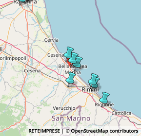 Mappa Via Milani Don, 47814 Bellaria-Igea Marina RN, Italia (20.465)