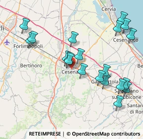 Mappa Viale Gaspare Finali, 47023 Cesena FC, Italia (8.7625)