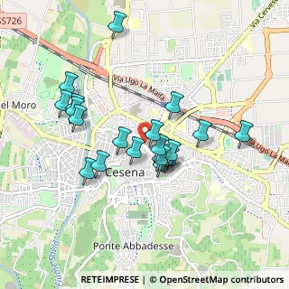 Mappa Viale Gaspare Finali, 47023 Cesena FC, Italia (0.8225)