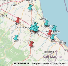 Mappa Viale Gaspare Finali, 47023 Cesena FC, Italia (11.09385)