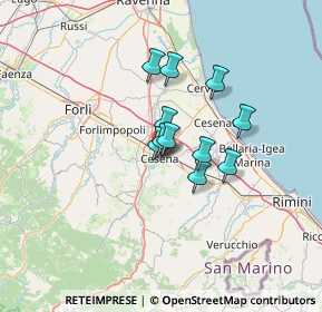 Mappa Viale Gaspare Finali, 47023 Cesena FC, Italia (8.66182)