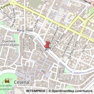 Mappa Via Mura Barriera Ponente, 19, 47521 Cesena, Forlì-Cesena (Emilia Romagna)