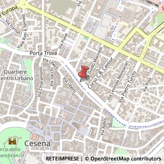 Mappa Via Mura Barriera Ponente, 47521 Cesena FC, Italia, 47521 Cesena, Forlì-Cesena (Emilia Romagna)