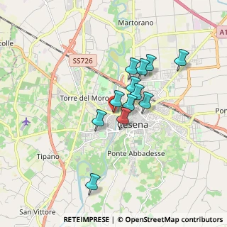 Mappa Via Giacomo Matteotti, 47522 Cesena FC, Italia (1.33917)