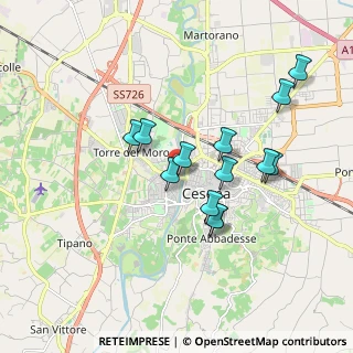 Mappa Via Giacomo Matteotti, 47522 Cesena FC, Italia (1.61077)