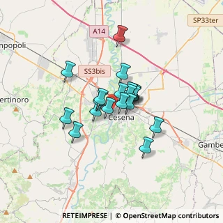 Mappa Via Giacomo Matteotti, 47522 Cesena FC, Italia (2.188)
