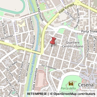 Mappa Via Felice Orsini, 39, 47521 Cesena, Forlì-Cesena (Emilia Romagna)