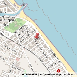 Mappa Via Publio Ovidio Nasone, 37, 47814 Bellaria-Igea Marina, Rimini (Emilia Romagna)
