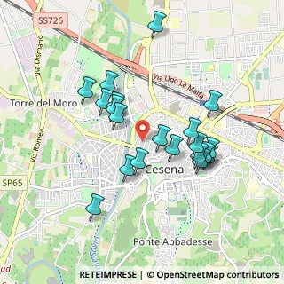 Mappa Via Fratelli Bandiera, 47023 Cesena FC, Italia (0.8565)