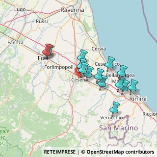 Mappa Via Fratelli Bandiera, 47023 Cesena FC, Italia (13.16214)