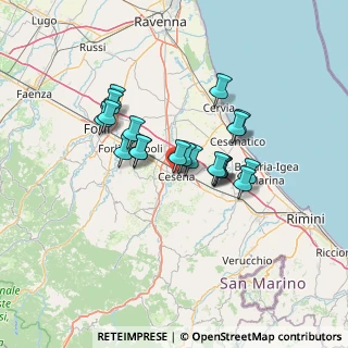Mappa Via Fratelli Bandiera, 47023 Cesena FC, Italia (10.673)