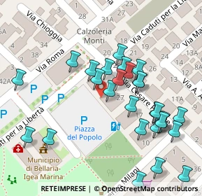 Mappa Piazza del Popolo, 47814 Bellaria-Igea Marina RN, Italia (0.05357)