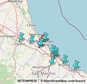 Mappa Via Locchi, 47814 Bellaria-Igea Marina RN, Italia (13.36)