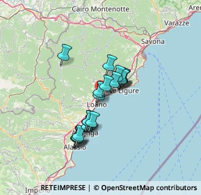 Mappa Via Villaggio Spotorno, 17027 Pietra Ligure SV, Italia (9.808)