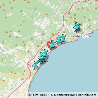 Mappa Via Villaggio Spotorno, 17027 Pietra Ligure SV, Italia (3.09154)