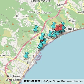Mappa Via Villaggio Spotorno, 17027 Pietra Ligure SV, Italia (1.43158)