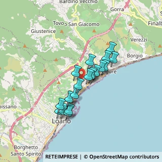 Mappa Via Villaggio Spotorno, 17027 Pietra Ligure SV, Italia (1.3525)
