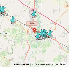 Mappa 47522 Cesena FC, Italia (5.015)