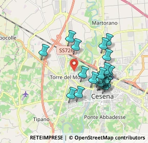 Mappa 47522 Cesena FC, Italia (1.6055)