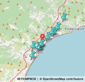 Mappa Via Riviera, 17027 Pietra ligure SV, Italia (2.46636)