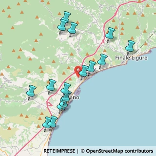 Mappa Via Riviera, 17027 Pietra ligure SV, Italia (4.38938)