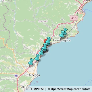 Mappa Via Riviera, 17027 Pietra ligure SV, Italia (4.58917)