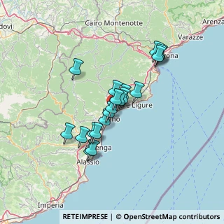 Mappa Via Riviera, 17027 Pietra ligure SV, Italia (10.8895)