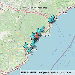 Mappa Via della Cornice, 17027 Pietra Ligure SV, Italia (9.75176)