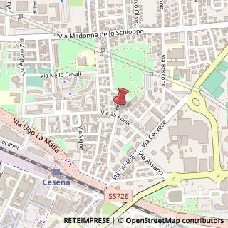 Mappa Via Cerchia delle Vigne, 86, 47521 Cesena, Forlì-Cesena (Emilia Romagna)