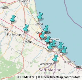 Mappa Via Vetreto, 47042 Cesenatico FC, Italia (13.12273)