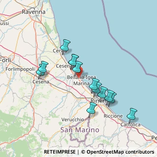Mappa Via Tombesi, 47814 Bellaria-Igea Marina RN, Italia (13.75385)