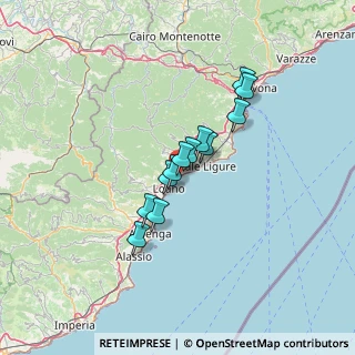 Mappa Via Cristoforo Colombo, 17027 Pietra Ligure SV, Italia (9.4375)