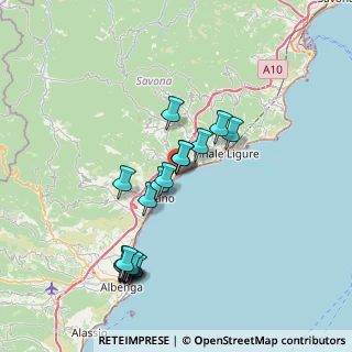 Mappa Via Cristoforo Colombo, 17027 Pietra Ligure SV, Italia (7.7305)