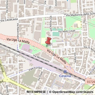 Mappa Via Pio Campana, 109, 47521 Cesena, Forlì-Cesena (Emilia Romagna)