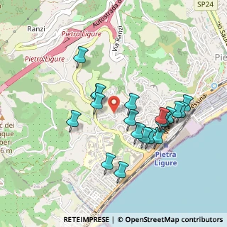 Mappa Via Moilastrini, 17027 Pietra Ligure SV, Italia (0.4445)