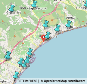 Mappa Via Nicolò Chiazzari, 17027 Pietra Ligure SV, Italia (2.86143)